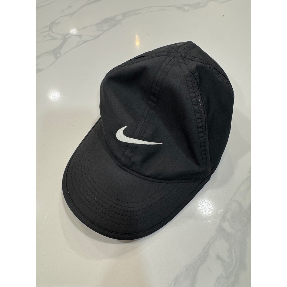 Nike Featherlight Dri-FIT Running Hat Black Adjustable Cap